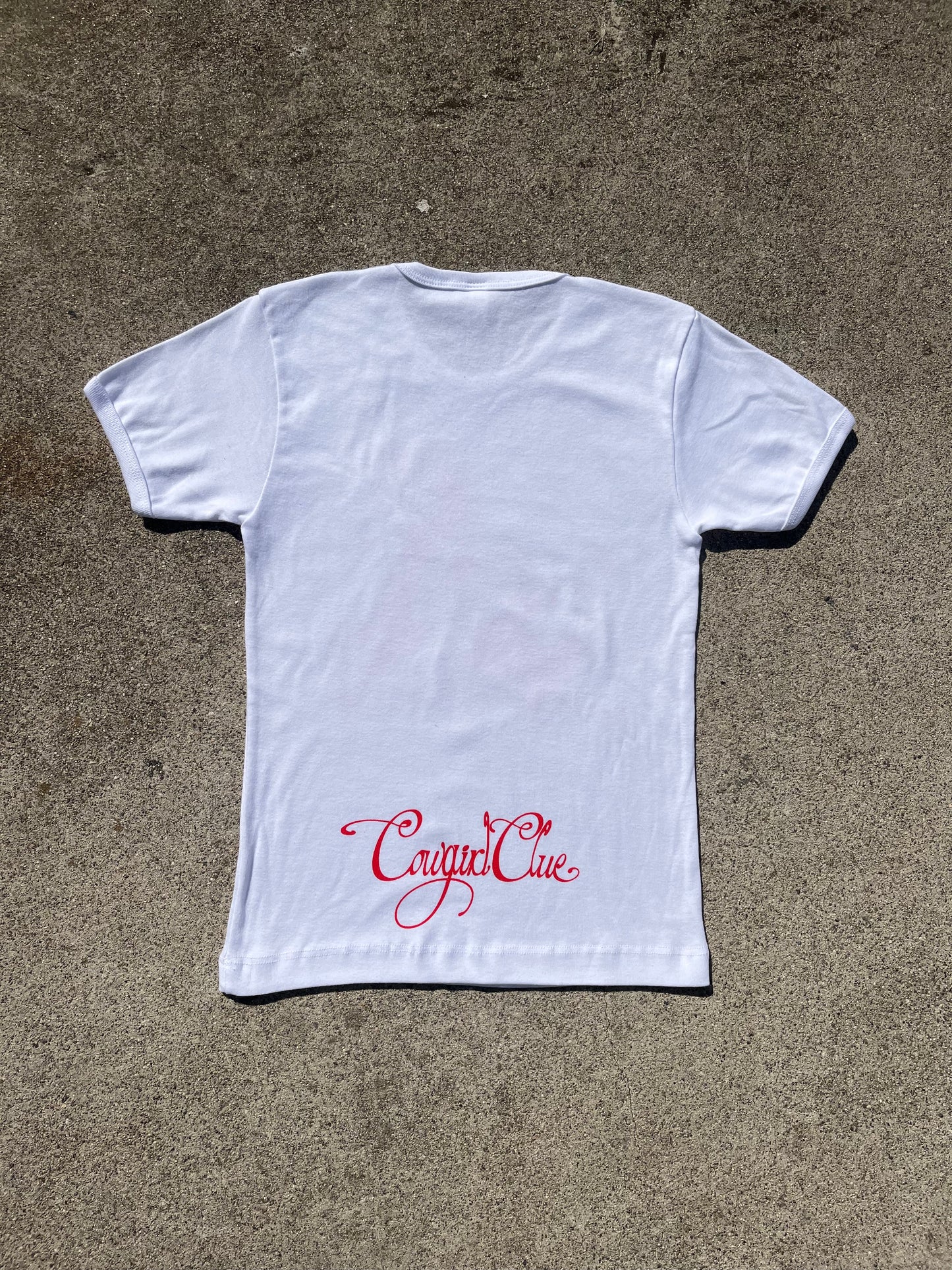 Cowgirl Clue Classic Rodeo Star Logo Baby Rib Tee