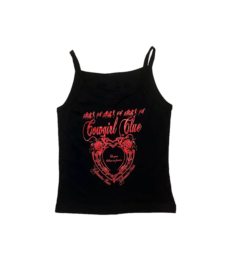 Cowgirl Clue Classic Heart Logo Tank