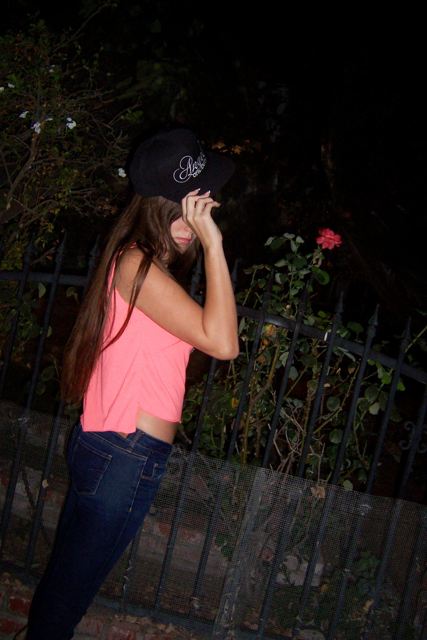 Black "Angel Off Duty" Snapback Hat