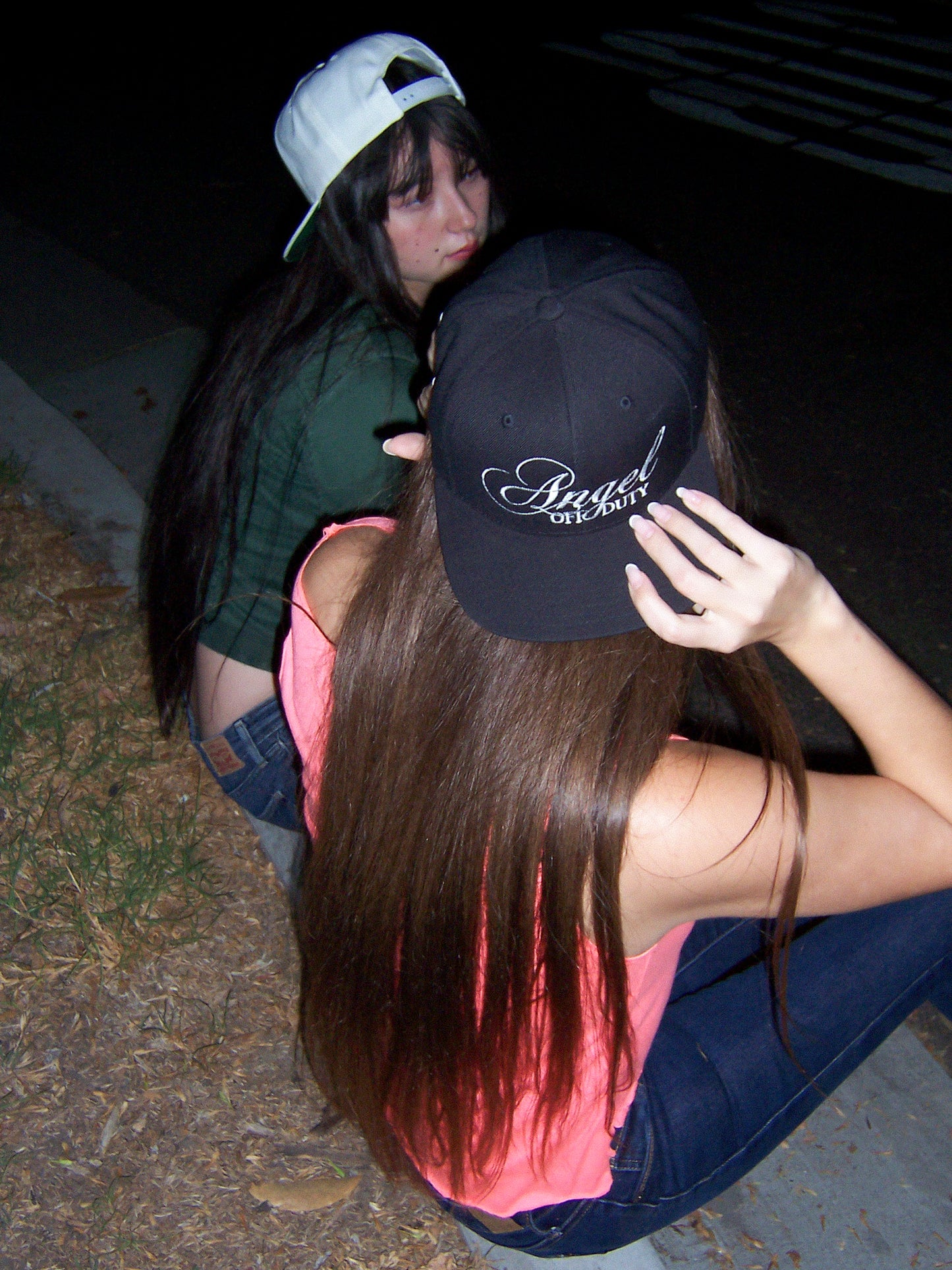 Black "Angel Off Duty" Snapback Hat