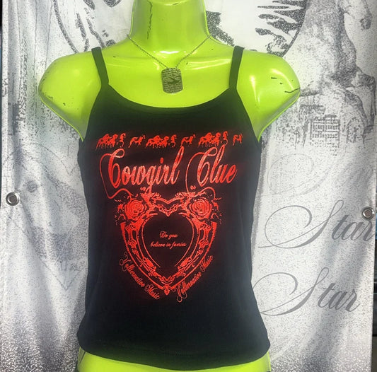 Cowgirl Clue Classic Heart Logo Tank