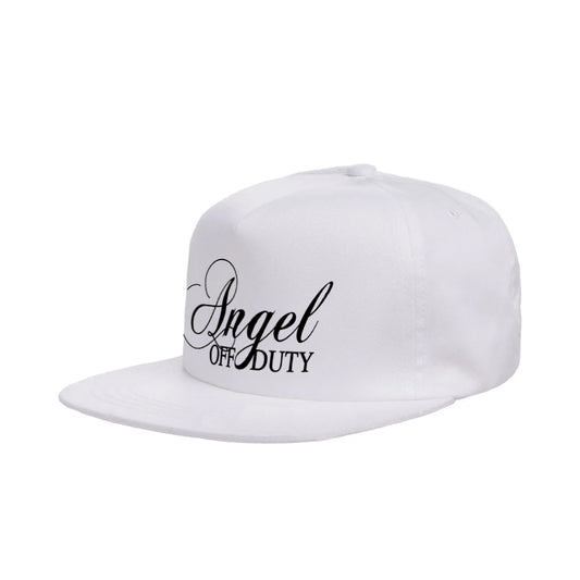 White "Angel Off Duty" Snapback Hat