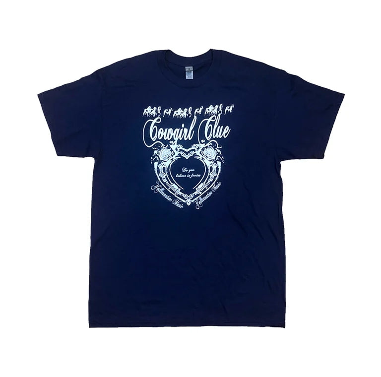 Cowgirl Clue Classic Heart Logo in Navy